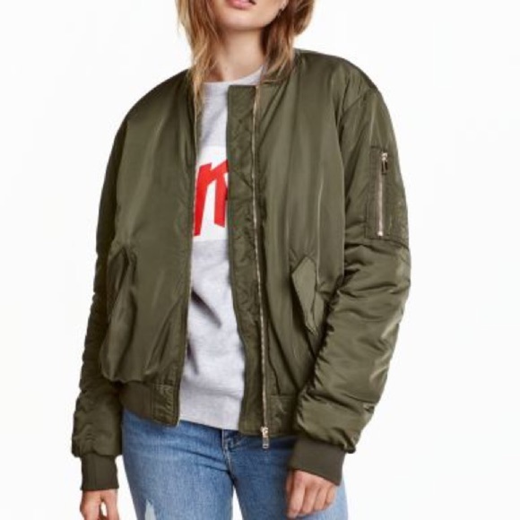 Forever 21 Jackets & Blazers - F21 Olive  green bomber jacket S
